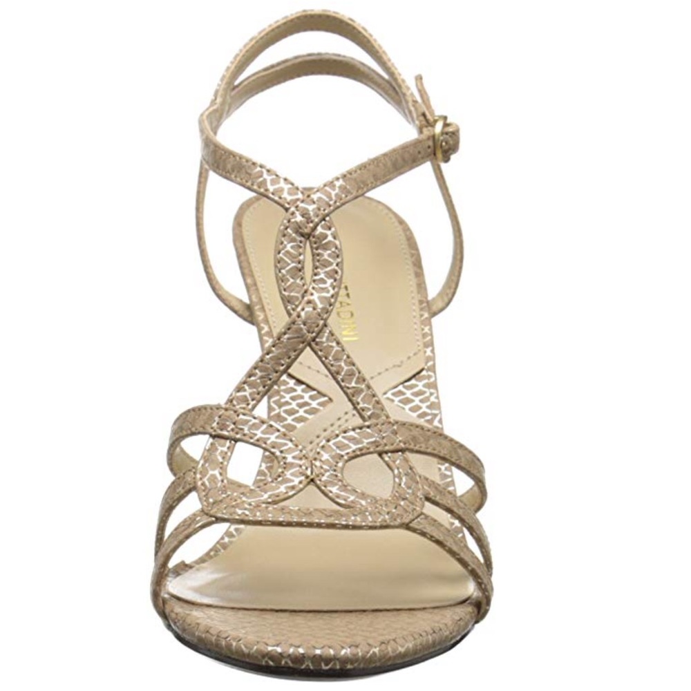 ADRIENNE VITTADINI SIZE 6 GOLD GROVIS DRESS SANDAL - Picture 2 of 8